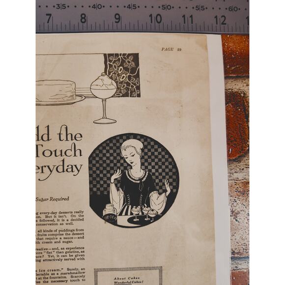 1918 Hip-O-Lite Marshmallow Creme Orig Vtg PRINT AD Add Caterers Touch Dessert - Picture 11 of 14